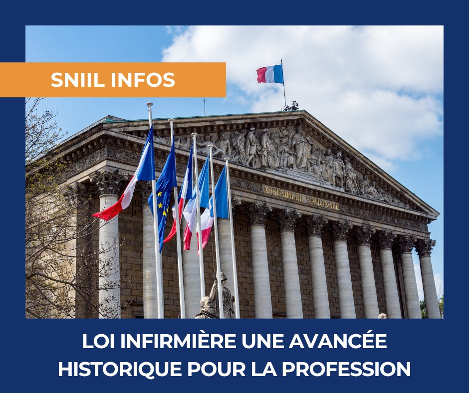 [SNIIL INFOS]

Loi #infirmière : après plusieurs mois de combats, la loi a enfin été adoptée. Place désormais aux textes d'applications ainsi qu'à une traduction fidèle à la loi dans la convention avec les #négociations à venir.

👉 Article complet ici : sniil.fr/wp-content/upl…