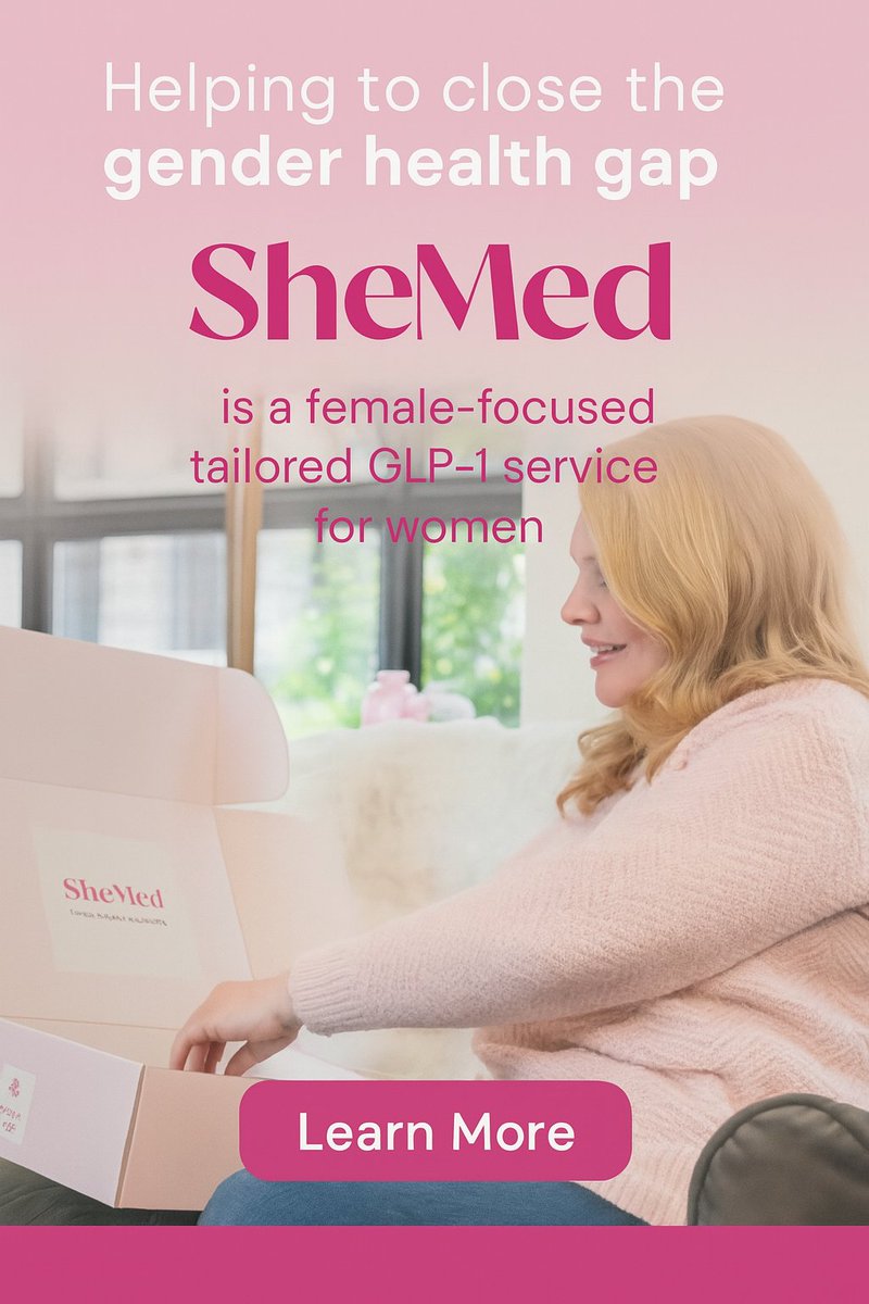 💗 Helping to close the gender health gap 👩‍⚕️SheMed offers a tailored GLP-1 weight loss programme designed just for women. Safe, supportive, and made with you in mind.
➡️ Learn more: tidd.ly/40qlOtA
#Affiliate #WomensHealth #SheMed #GLP1 #WeightLossSupport