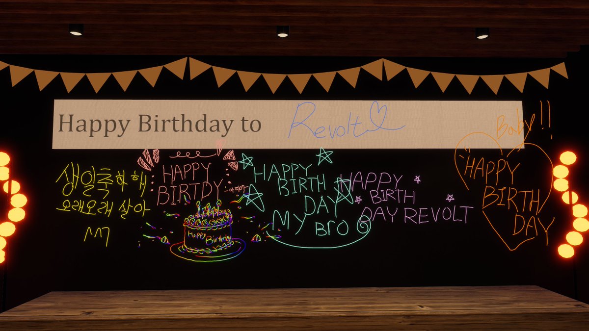 RevoltVR's tweet image. THANKS EVERYONE 🥳💙

너무 즐거운 생일이었고 예쁜 추억을 많이 만들었어요. 진짜 계속 웃고 있었어요ㅋㅋ
함께해준 친구들, 그리고 멋진 여자친구가 있어서 참 감사한 하루였어요.
생일 축하해준 모든 분들 감사합니다 🫶