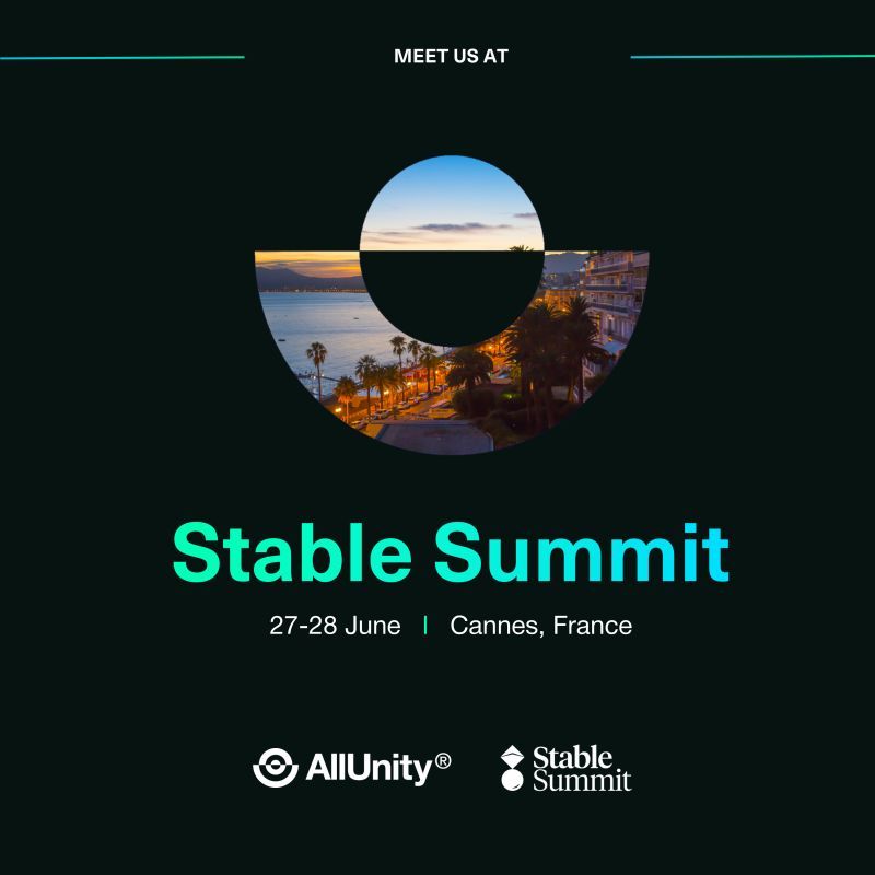 AllUnityStable's tweet photo. 1/ This week in Cannes: #StableSummit 🇫🇷
📅 27–28 June
🗣️ Peter Grosskopf, CTO & COO at #AllUnity, will speak on the infrastructure and design gaps limiting institutional access to stablecoins—especially electronic euros. https://t.co/1buPWxqMqm