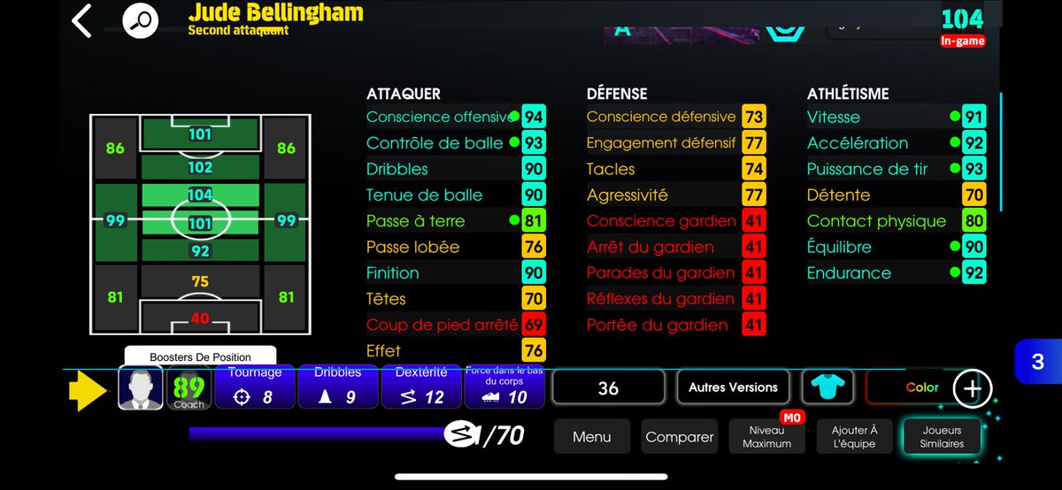 efootbuilder's tweet image. New Bellingham build  via Syarif   #eFootball #eFootball2025 #eFootballHUB #eFootballアプリ #efootballmobile