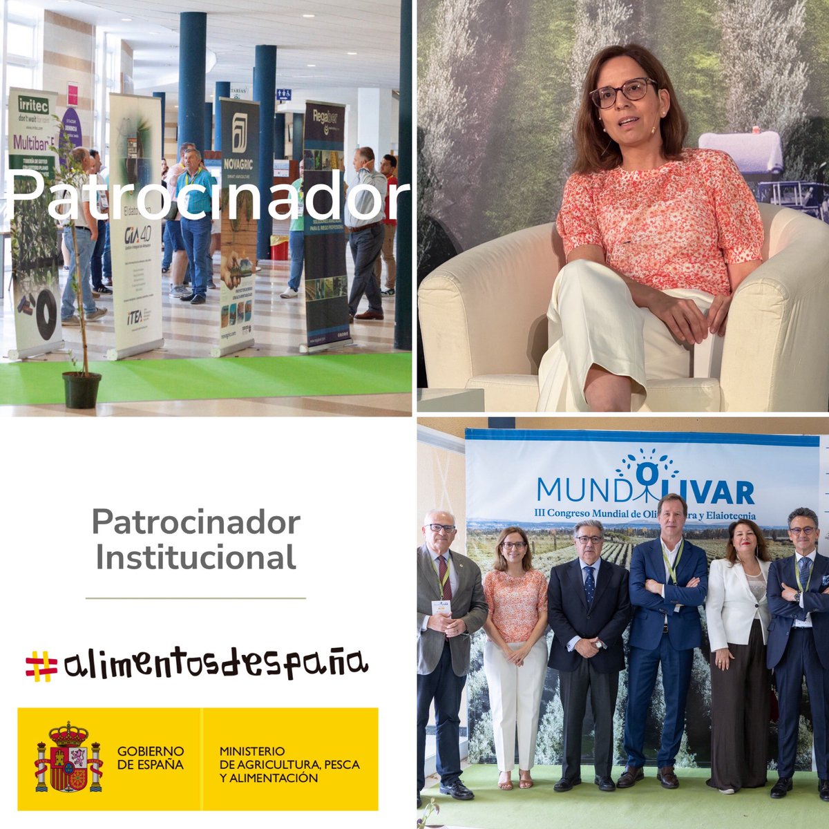 Un año más queremos agradecer a Alimentos de España - Ministerio de Agricultura, Pesca y Alimentación (MAPA) su apoyo a MUNDOLIVAR y al sector del olivar y el aceite de oliva