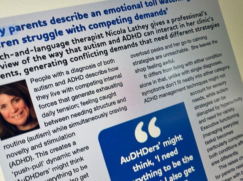 The Owl Centre 🦉 (@theowlcentre) on Twitter photo We've been featured in this month's version of <a href="/AutismEye/">Autism Eye</a> magazine...
The Owl Centre founder Nicola Lathey gives a professional's overview of the way that autism and ADHD can generate conflicting demands that need different strategies for clients.
bit.ly/3HXZMYQ
🦉 We've been featured in this month's version of <a href="/AutismEye/">Autism Eye</a> magazine...
The Owl Centre founder Nicola Lathey gives a professional's overview of the way that autism and ADHD can generate conflicting demands that need different strategies for clients.
bit.ly/3HXZMYQ
🦉