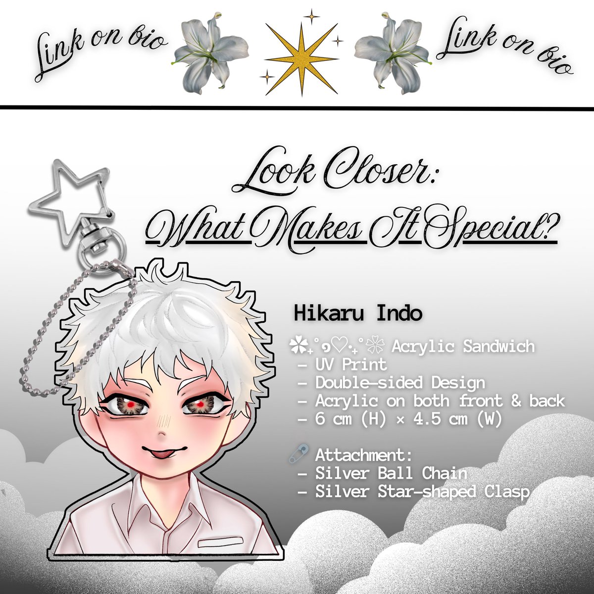 misamerch's tweet photo. Pre-Order The Summer Hikaru Died fanmade Keychains⋆. 𐙚  [rt]

⋆˚꩜｡ Hikaru &amp; Yoshiki keychains 
details on tweet below 🔽

📆 Open PO 26-1 July
🧮 Est production time: ≈ 2 weeks after PO closes
📍Malang
🖇️ Ask away if you’re unsure about anything

📥 https://t.co/wr5oByO0mU https://t.co/Bty7Masnwr
