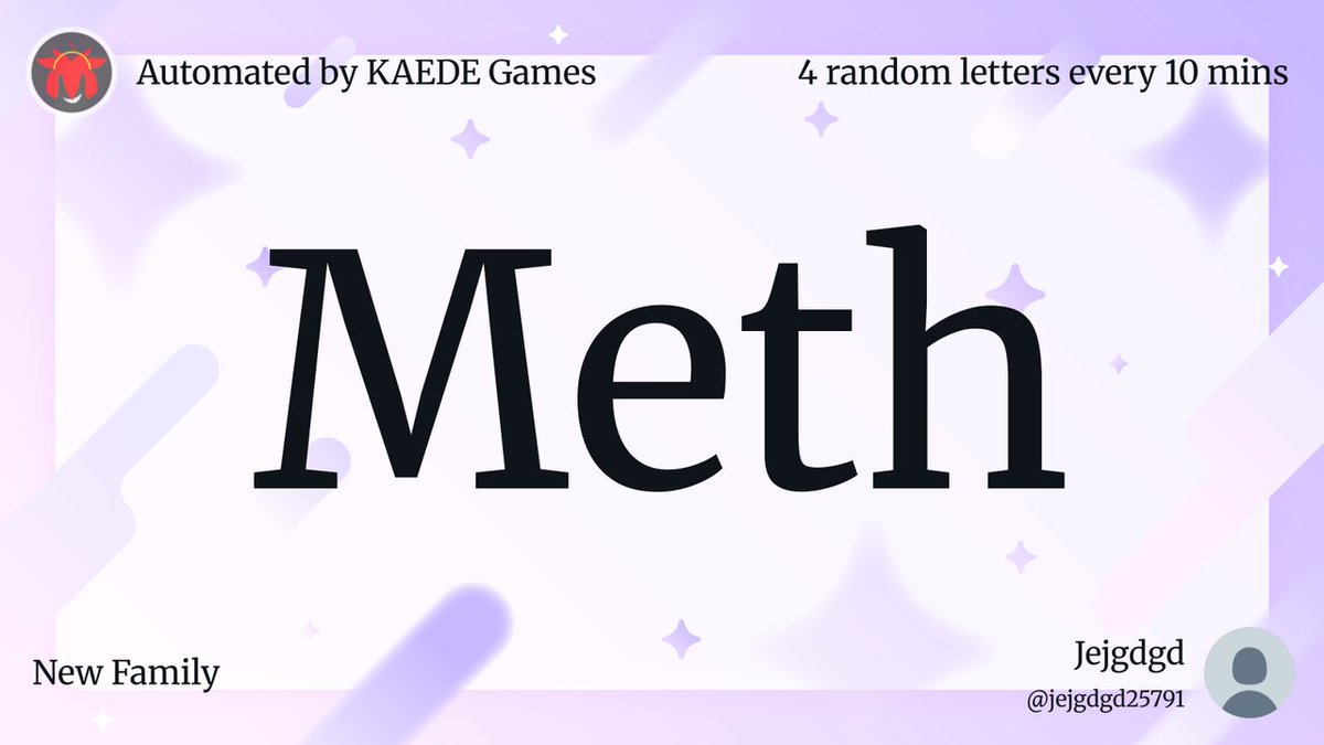 4letter_'s tweet image. Meth