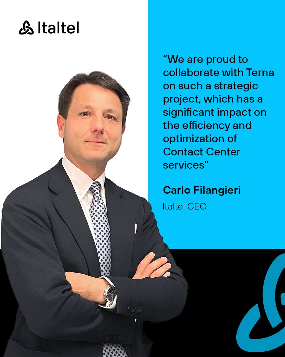 Italtel (@italtel) on Twitter photo 🎧 A smarter #ContactCenter for a strategic national grid: #Italtel supports <a href="/Terna/">Terna Chahul</a> with an integrated, AI-ready multi-channel platform to improve services and stakeholder experience
🔗 Read the Press Release: italtel.com/italtel-suppor… 🎧 A smarter #ContactCenter for a strategic national grid: #Italtel supports <a href="/Terna/">Terna Chahul</a> with an integrated, AI-ready multi-channel platform to improve services and stakeholder experience
🔗 Read the Press Release: italtel.com/italtel-suppor…