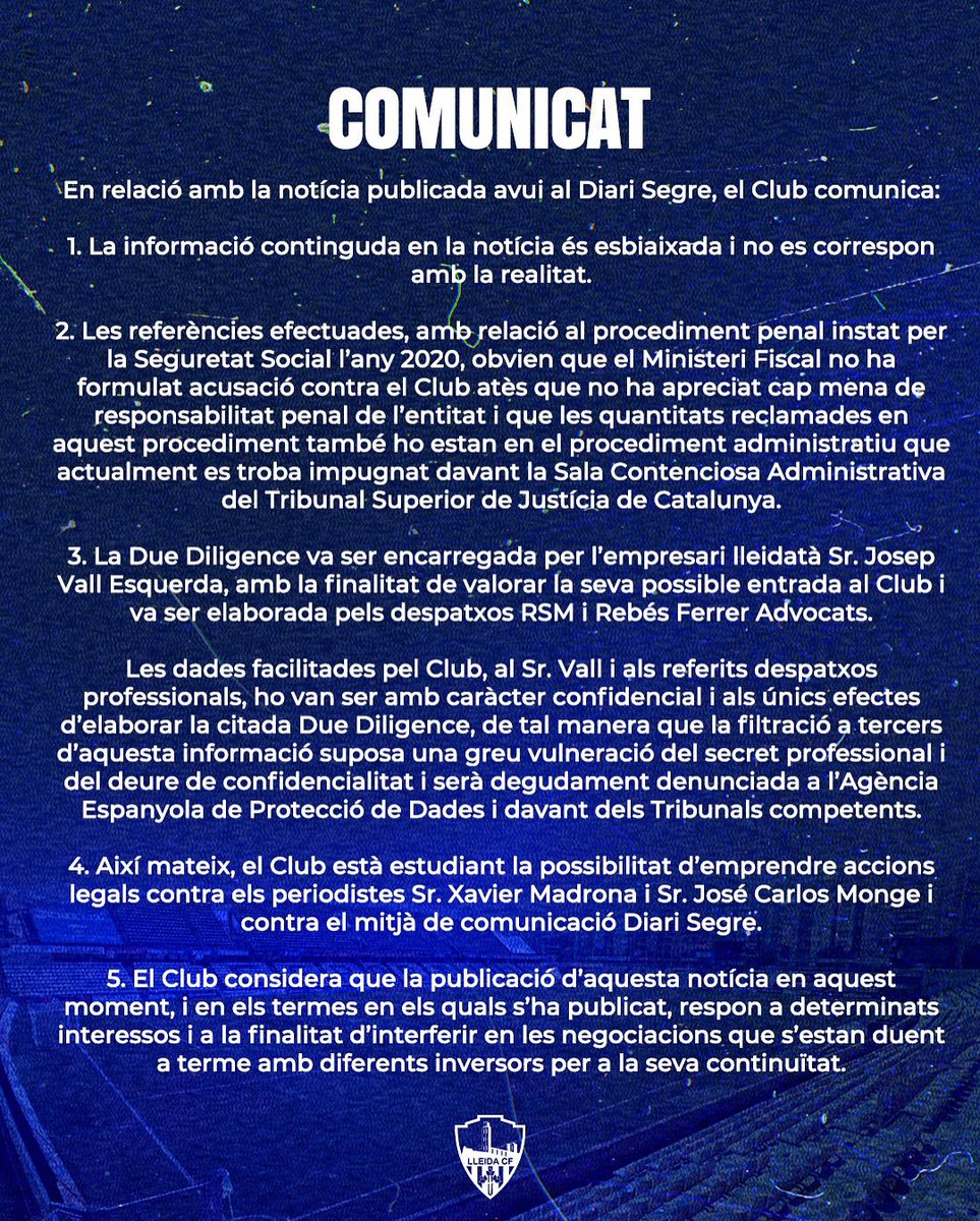 Lleida CF tweet media