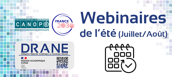 🎯#Enseignants de la maternelle au lycée
💻Cet été, 5 #Webinaires sur le numérique éducatif sont proposés.
💡Carte mentale, Activités coopératives, Canva avancé, etc.
🔗Infos : sites.ac-corse.fr/tne2a/webinair…
🔍<a href="/accorse/">Académie de Corse</a> <a href="/Canope_2A/">Atelier Canopé Corse 2A</a> #TNECorse #TNE