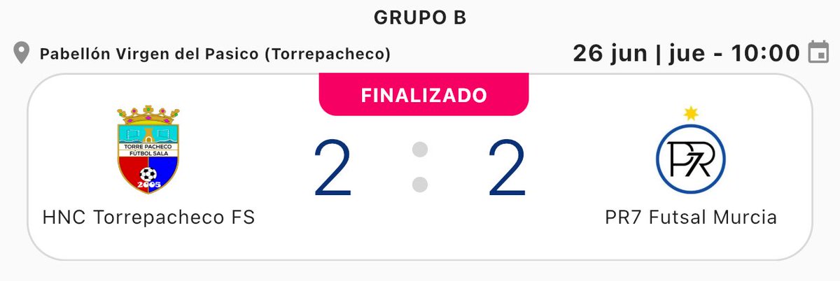 costacalidacupfutsal (@costacalida_cup) on Twitter photo ๐ต๐ธ๐ฝ๐ฐ๐ป ๐ณ๐ด๐ป ๐ฟ๐ฐ๐
๐
๐ธ๐ณ๐พ
Categorรญa BENJAMIN
#UnTorneoInolvidable
#ElMejorTorneoDelVerano
<a href="/torrepachecofs/">Torre Pacheco FS</a>
<a href="/PR7MurciaFS/">PR7 Murcia F.S.</a> ๐ต๐ธ๐ฝ๐ฐ๐ป ๐ณ๐ด๐ป ๐ฟ๐ฐ๐
๐
๐ธ๐ณ๐พ
Categorรญa BENJAMIN
#UnTorneoInolvidable
#ElMejorTorneoDelVerano
<a href="/torrepachecofs/">Torre Pacheco FS</a>
<a href="/PR7MurciaFS/">PR7 Murcia F.S.</a>