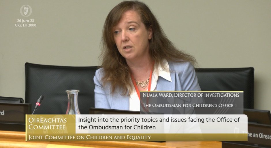 Nuala Ward, Director of Investigations: "A child needs all services to work together. It’s imperative that other services come to the table.  The HSE and Tulsa need to work together. Good strong interagency working together in the interest of children"