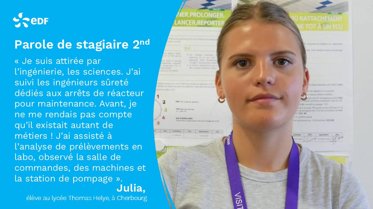 EDF Flamanville (@edfflamanville) on Twitter photo 26 élèves de 2nd des lycées du Cotentin ont découvert les coulisses de la centrale de Flamanville pour un #stage XXL. 😎
Une immersion au 💗 de nos métiers les aidant à affiner leur orientation et, peut-être, susciter des vocations. 🥹 On leur a tendu le micro !
<a href="/EDF_Normandie/">EDF Normandie</a> 26 élèves de 2nd des lycées du Cotentin ont découvert les coulisses de la centrale de Flamanville pour un #stage XXL. 😎
Une immersion au 💗 de nos métiers les aidant à affiner leur orientation et, peut-être, susciter des vocations. 🥹 On leur a tendu le micro !
<a href="/EDF_Normandie/">EDF Normandie</a>
