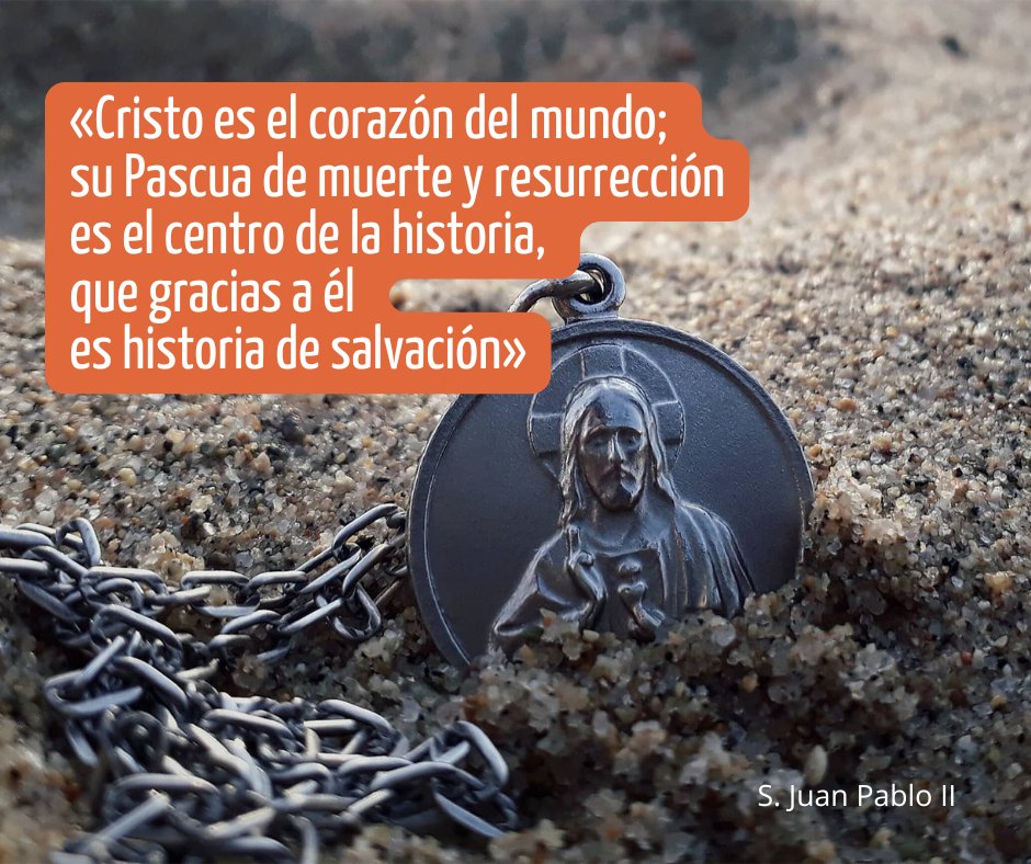 JesuitasESP's tweet photo. «Cristo es el corazón del mundo; su Pascua de muerte y resurrección es el centro de la historia, que gracias a él es historia de salvación» https://t.co/P74GmJfRA1