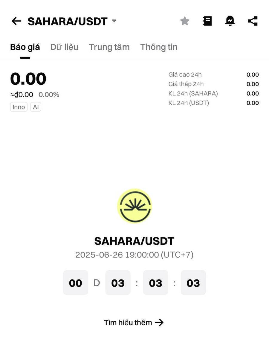 bitgetvietnam's tweet photo. 🧨 Đoán giá SAHARA đóng nến 1H 20:00 26/6/2025 + UID

🌀 Kết thúc: 18:55 26/6/2025

✅ Follow @bitgetvietnam &amp; Retweet kèm hashtag #GuessPriceOnBitget

⚡️ 20 winners, 5$/người https://t.co/2muSTQ6Xvl