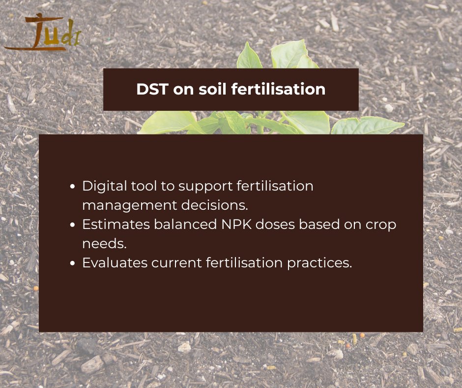 The second of the #TUdiDSTs unveiling is on soil fertilisation!

This DST helps farmers optimise crop fertilisation by estimating balanced NPK doses and assessing current practices.

🔗​Watch our tutorial on how to use this DST: youtube.com/watch?v=EXXxeX…