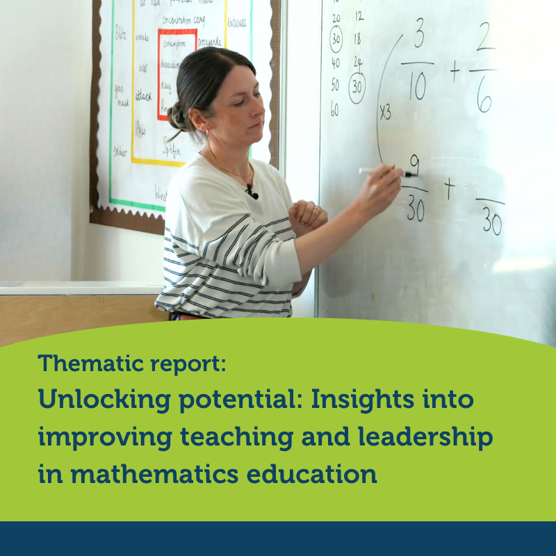 EstynHMI's tweet photo. What makes maths teaching effective?

Our recent report highlights key factors in strong maths education &amp; shares video resources and best practice examples to help schools.

Find out more: https://t.co/ypRG3DHM9B https://t.co/Ahu6E5sEO6