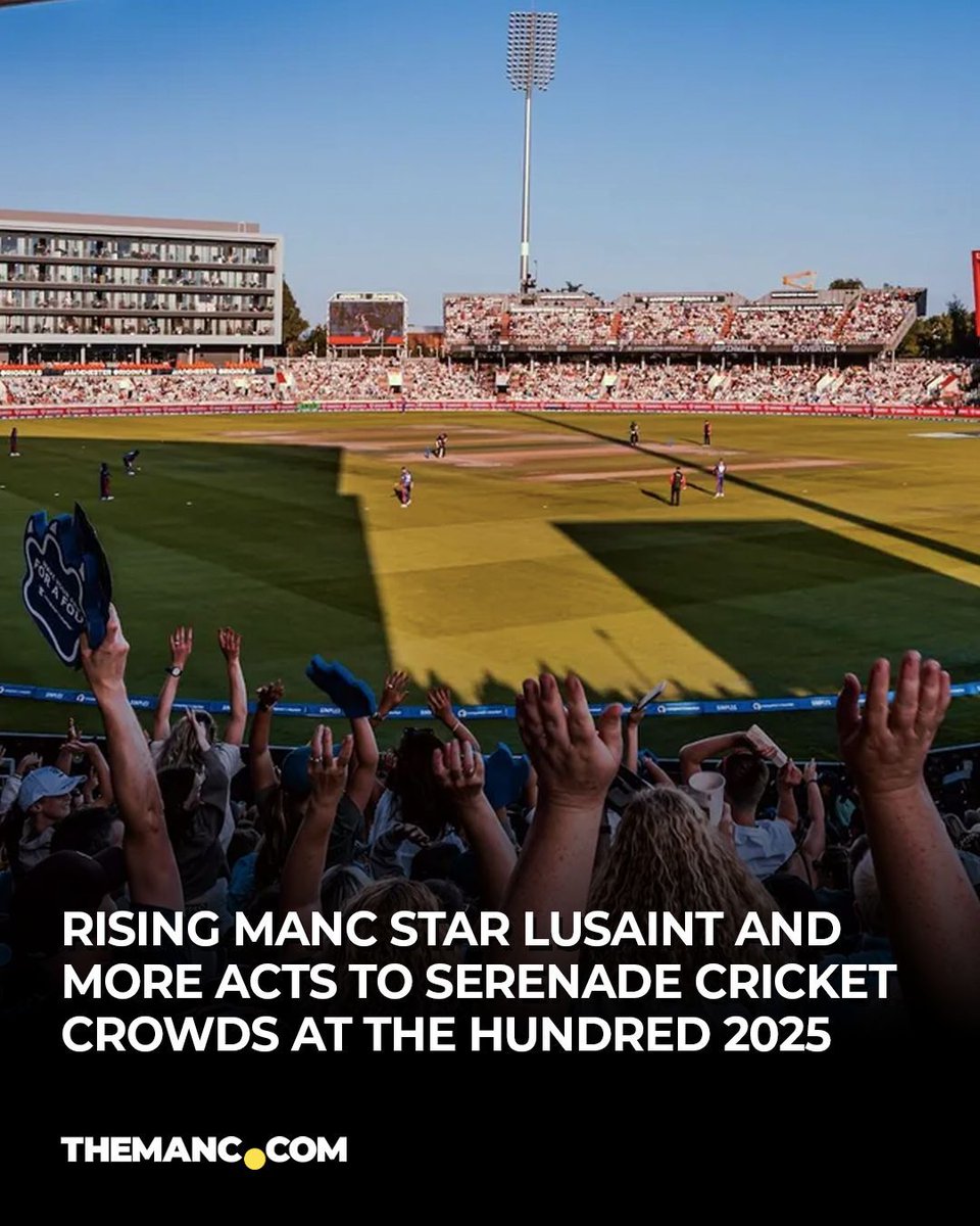 Rising Manc stars Lusaint and <a href="/Northsideprido/">PRIDO</a> are just two of the names bringing extra entertainment to <a href="/EmiratesOT/">Emirates Old Trafford</a> at this year's <a href="/thehundred/">The Hundred</a> tournament. 🏏 🎶

The home of <a href="/lancscricket/">Lancashire Cricket</a> Club is gonna be buzzing as per. 🙌

Find out more here. ➡️ buff.ly/ECu1uXl | AD