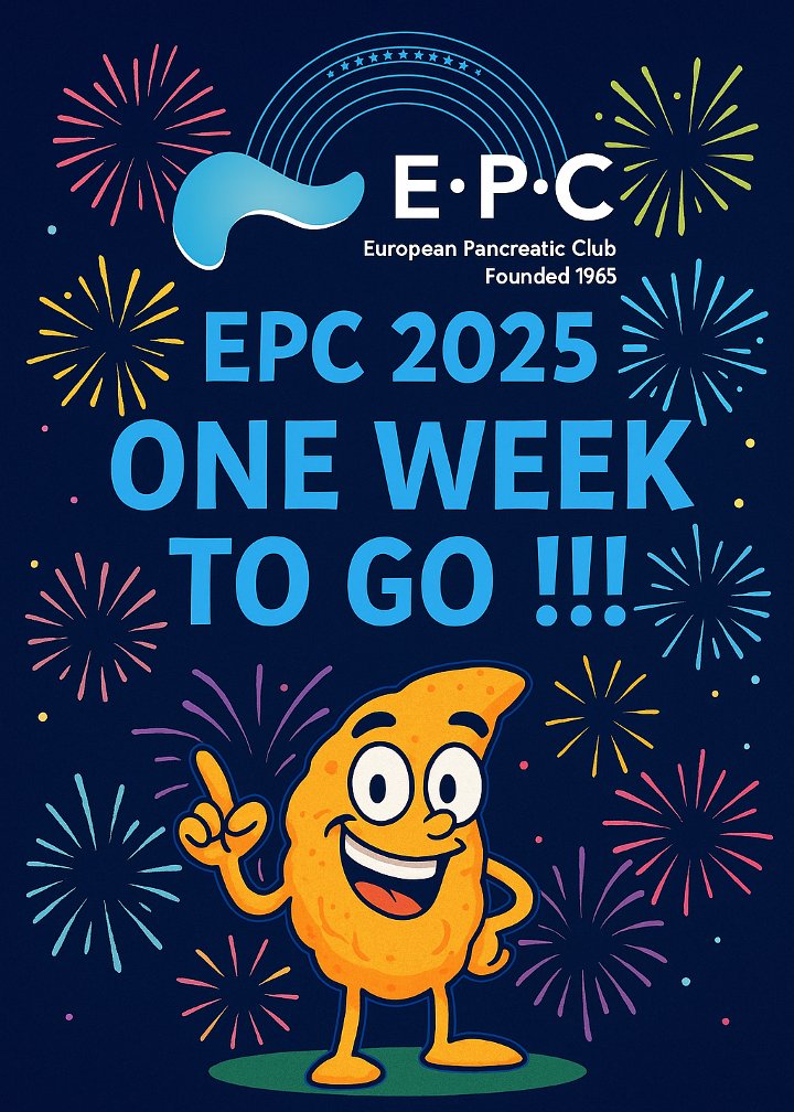🎉 1 WEEK to #EPC2025 organized by <a href="/IEspositoPATH/">Irene Esposito</a>​ &amp; team 💪

🧠 Science. 🍻 Networking. 🎓 EACCME credits.
📍 Düsseldorf | 🗓️ July 3
Still time to register &amp; join the fun!
🔗 bit.ly/3Skeo6F

🌍 Join the brightest minds in pancreatic research!
<a href="/my_ueg/">my_UEG</a>​ 
<a href="/UEGJournal/">UEGJ</a>