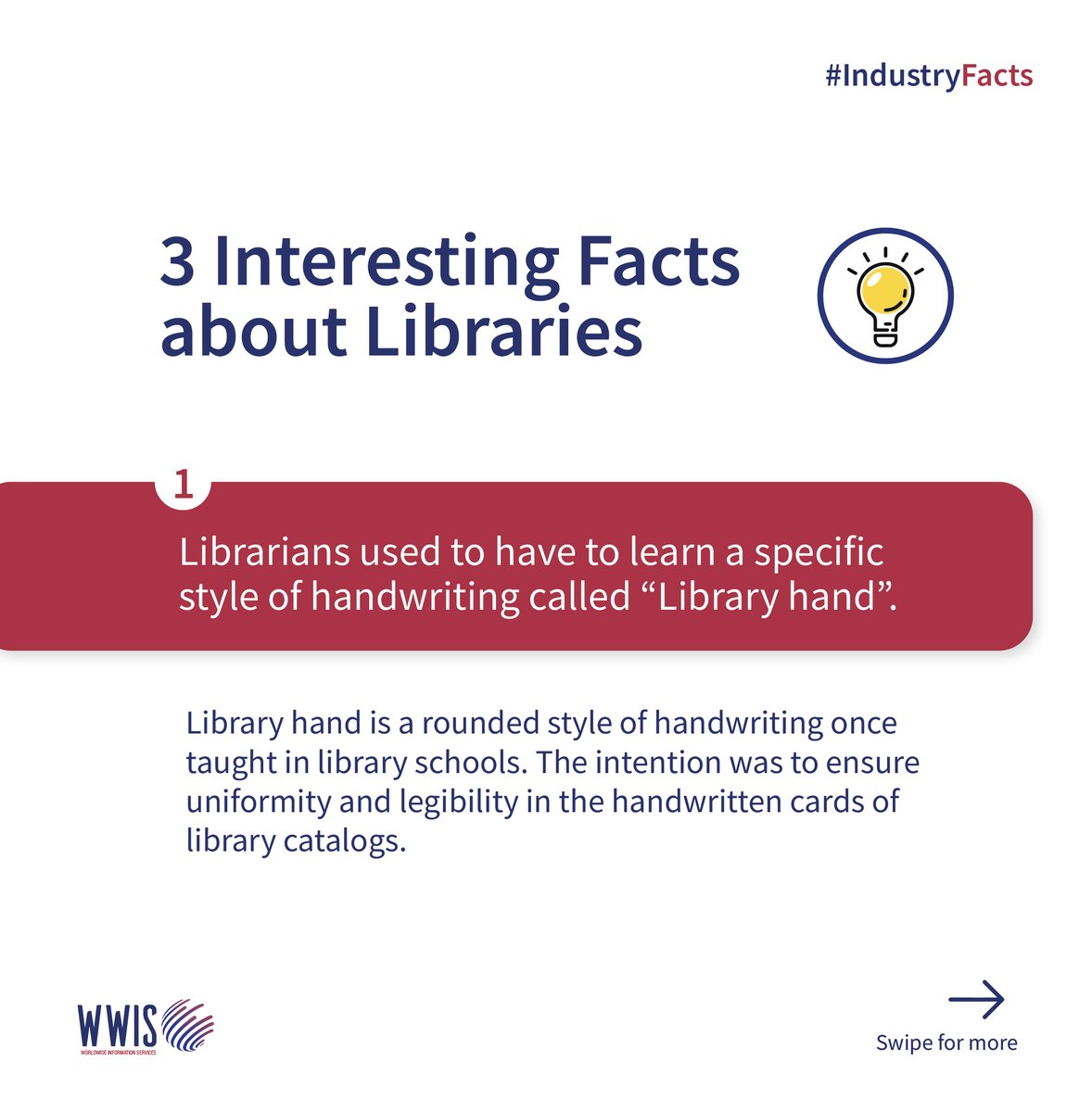 wwis4's tweet image. Libraries are more than just buildings filled with books - they’re full of surprises too! 📚✨
Here are 3 interesting facts that will change the way you see libraries.
Got a fun library fact of your own? Share it in the comments! 

#LibraryFacts  #LibrariesMatter #ResearchSupport