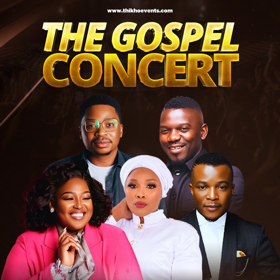 Live gospel concert Johannesburg 2025, Bucy Radebe on stage, Thikho Events gospel show, Priscilla Mahamba performance, Emperors Palace gospel event, Takie Ndou worship music, spiritual concerts South Africa, Joburg ETC