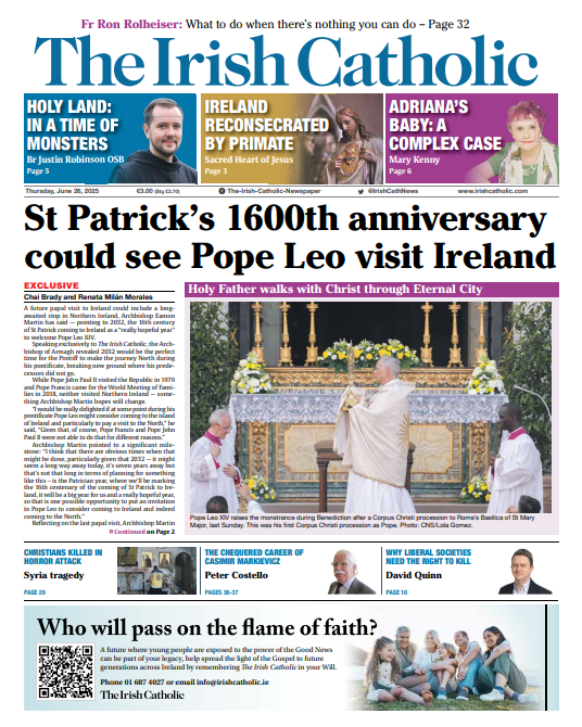 IrishCathNews's tweet photo. A future papal visit to Ireland could include a longawaited stop in Northern Ireland, Archbishop Eamon  Martin has said - pointing to 2032, the 16th century  of St Patrick coming to Ireland. Read more at: https://t.co/S9InUMVJ6g https://t.co/Yt2reOXLIT