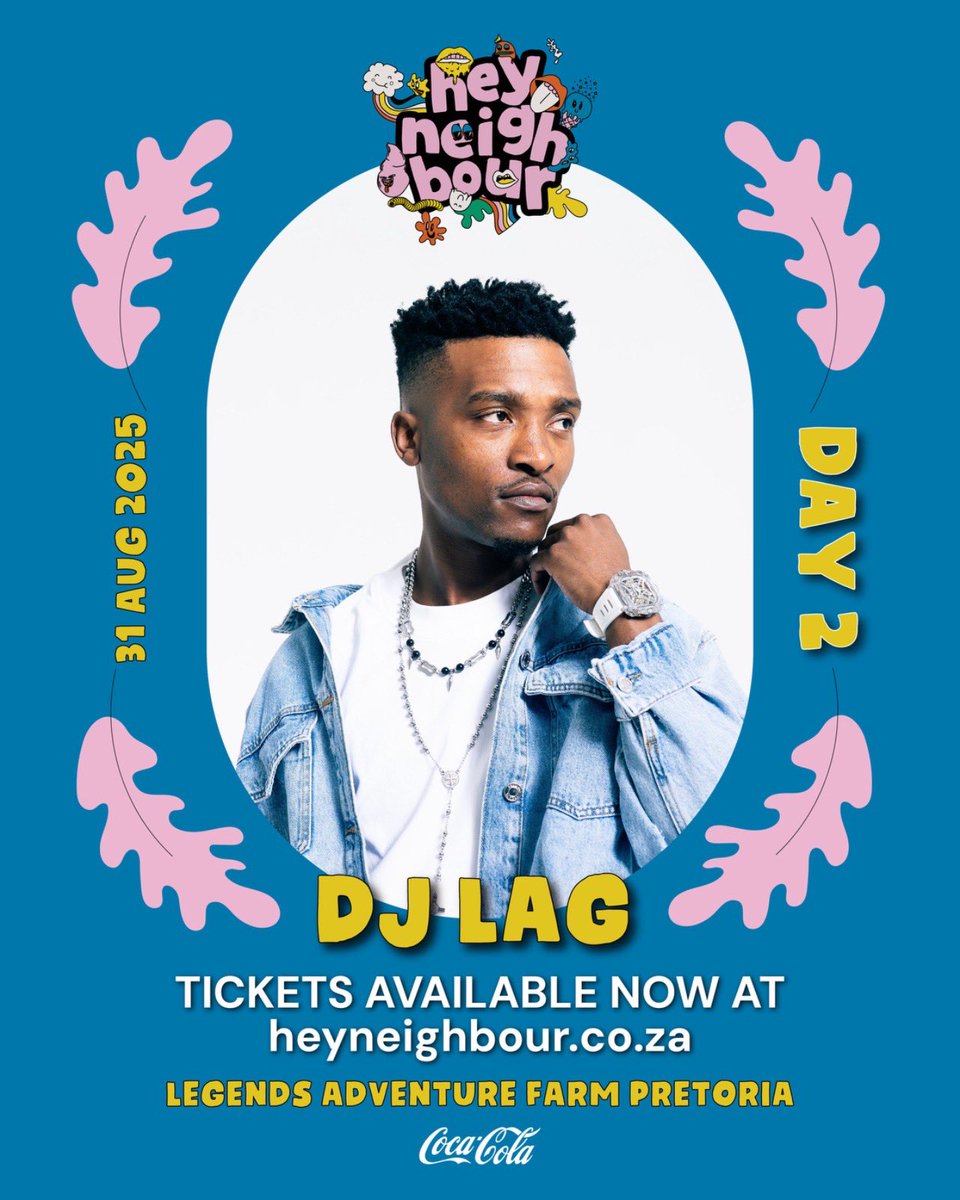 Coming in HOT 🔥

<a href="/RealDJLag/">DJ LAG</a> is here to get your feet stomping on Day 2 💿

Join The Hood today and get your tickets via heyneighbour.co.za 🎫

#heyneighbour #hnseason2 #heyneighbourfest