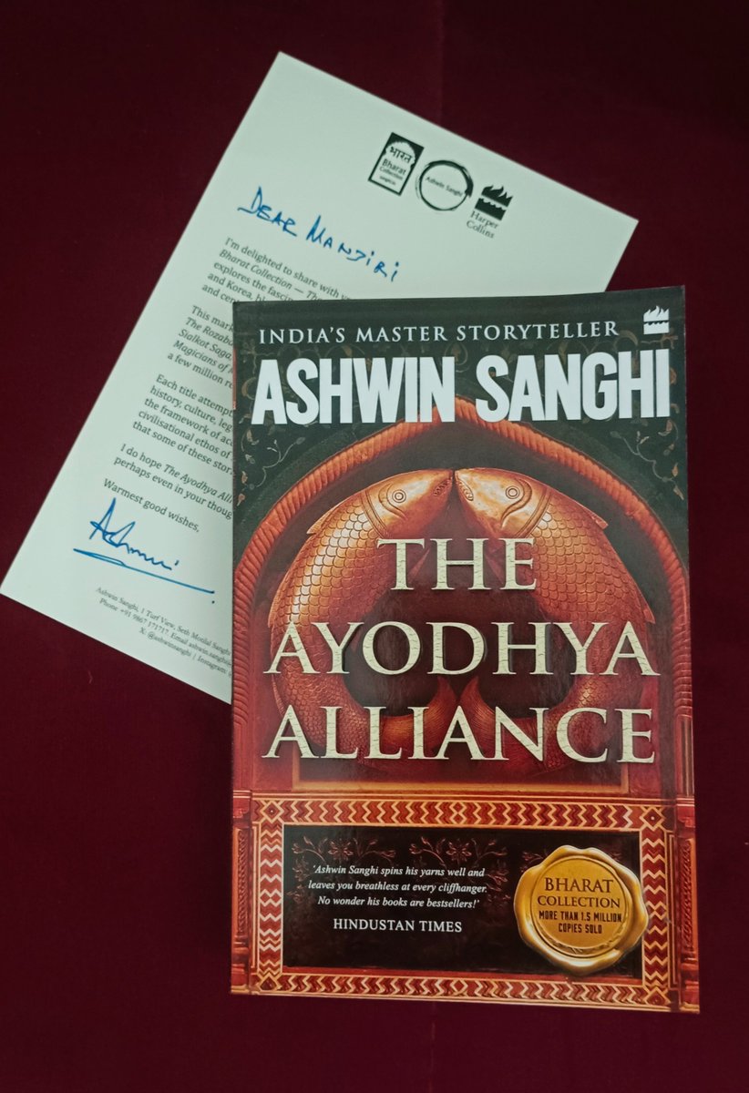 Dr. Manjiri Prabhu (@manjiriprabhu) on Twitter photo <a href="/ashwinsanghi/">Ashwin Sanghi</a> is not only a friend but a prolific writer, I deeply respect and admire.
His 8th book in the Bharat series, 'The Ayodhya Alliance' promises to be a fascinating read and I can't wait to dive into it.
Congratulations Ashwin! 🎈🎉🤗
<a href="/HarperCollins/">HarperCollins</a> <a href="/ashwinsanghi/">Ashwin Sanghi</a> is not only a friend but a prolific writer, I deeply respect and admire.
His 8th book in the Bharat series, 'The Ayodhya Alliance' promises to be a fascinating read and I can't wait to dive into it.
Congratulations Ashwin! 🎈🎉🤗
<a href="/HarperCollins/">HarperCollins</a>
