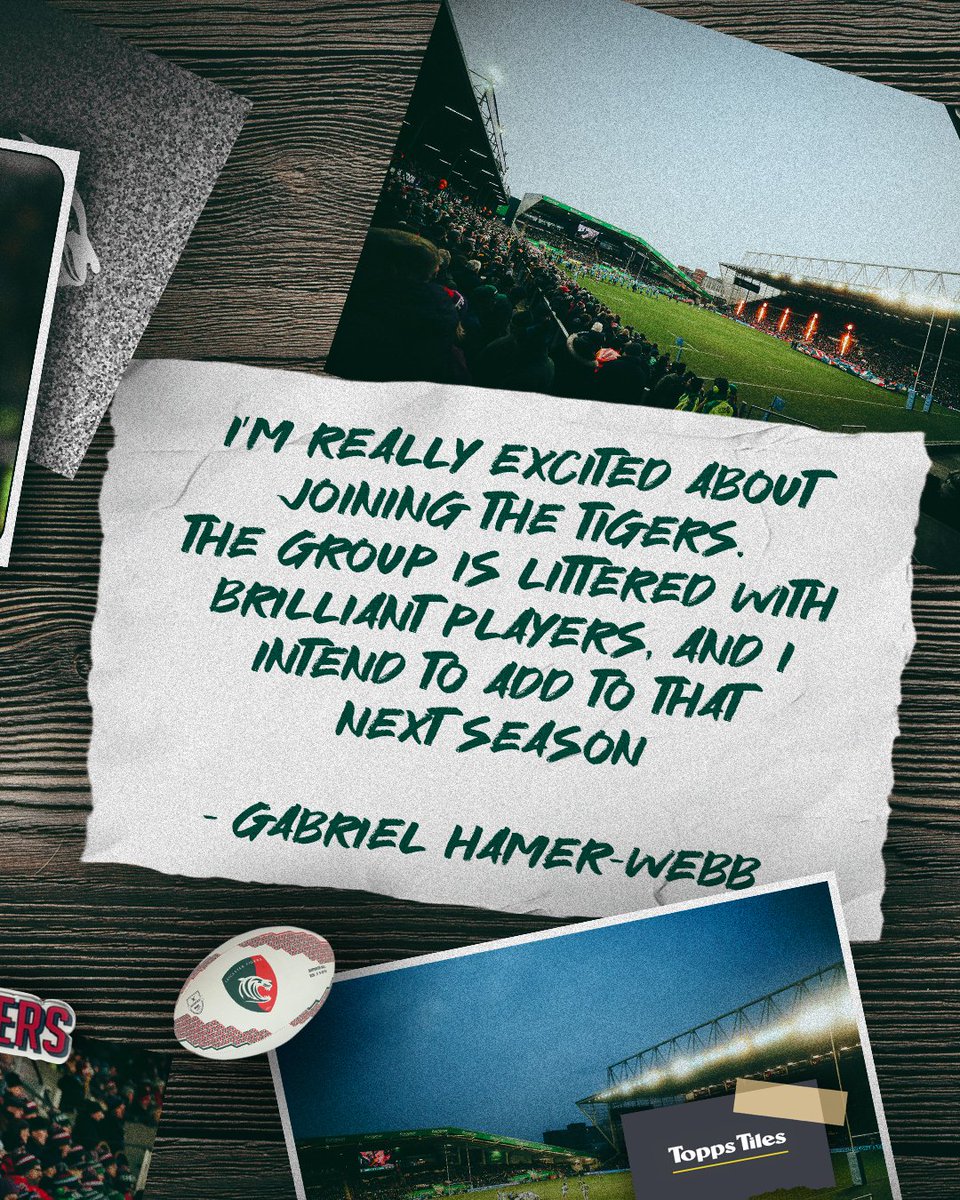 LeicesterTigers's tweet photo. Gabriel Hamer-Webb is joining The Club.  

The exciting outside back, who has represented England Under-20s, is making the move to the East Midlands.

ℹ️ https://t.co/2jigJlcXU3 | #COYT 🐯