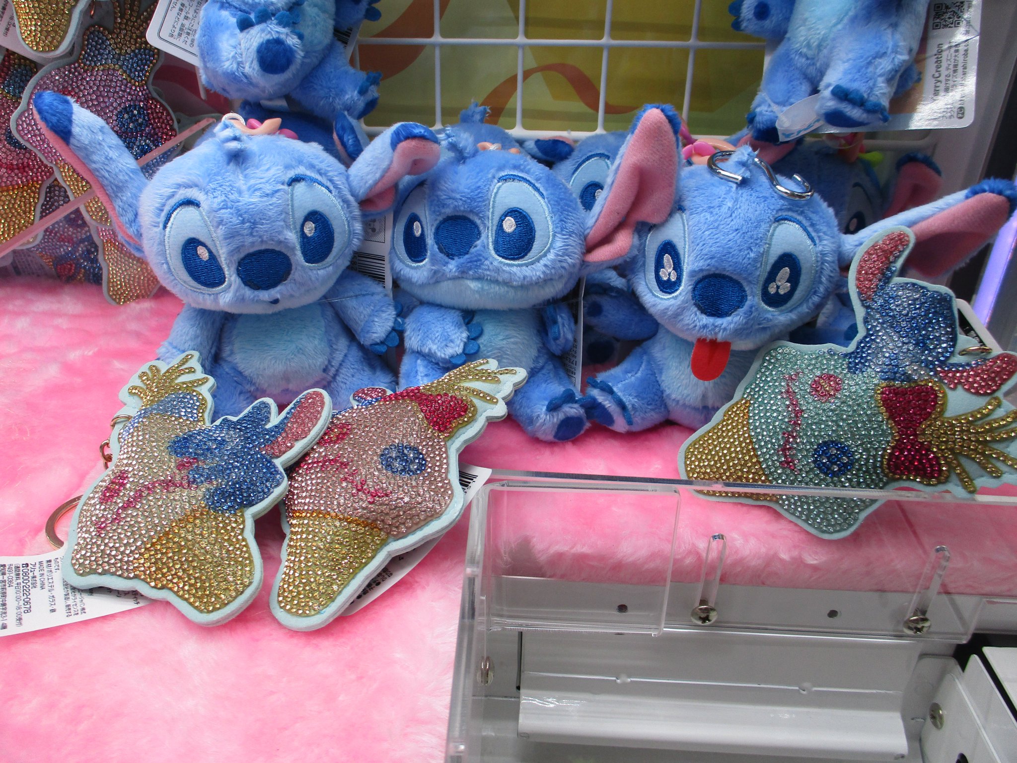 ディズニー スティッチ カラフルアイス ラインストーンマスコット 2点