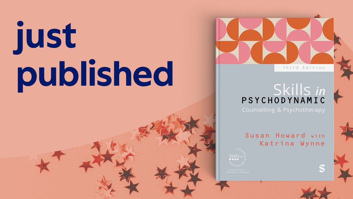 SagePsychology's tweet image. It’s publication month for ‘Skills in Psychodynamic Counselling & Psychotherapy’ by Susan Howard and Katrina Wynne.
Get your copy at ow.ly/sraS50WfVsw