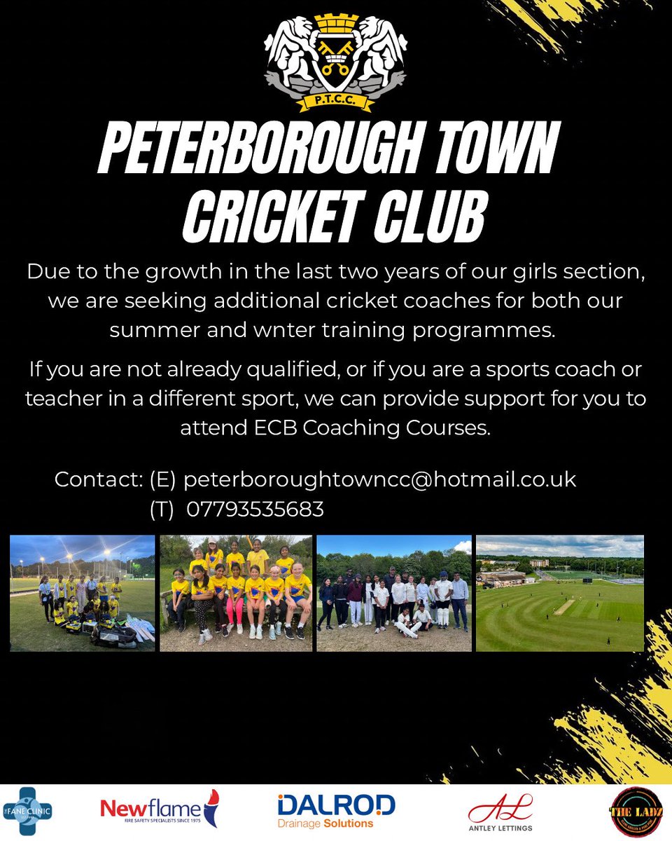We’re looking for coaches for our growing Girls Section. If you’re interested please contact via email, phone or DM us on our socials #ptcc
