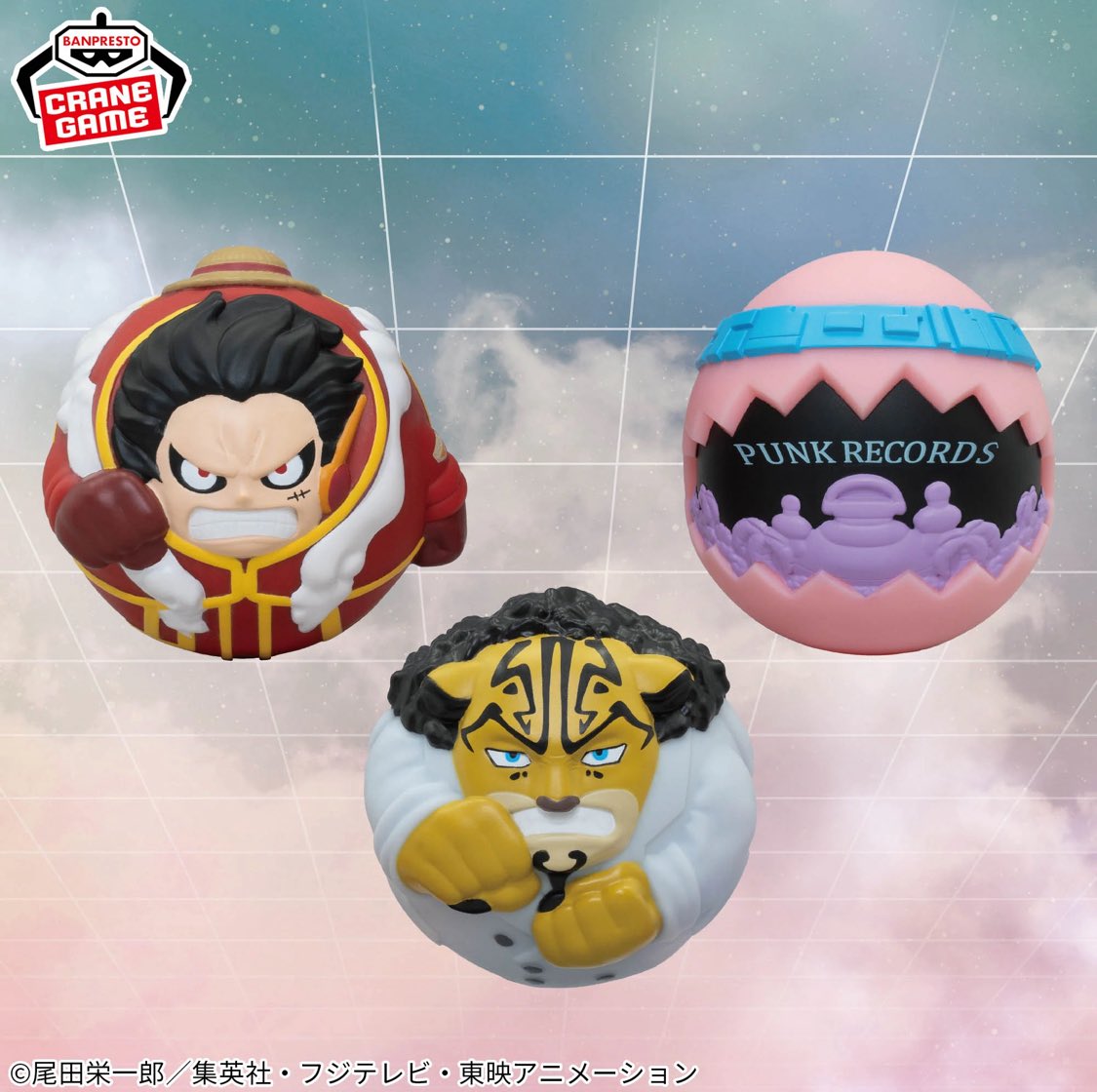 プライズ情報】 ルフィ、ルッチ、パンクレコーズが 手のひらサイズの