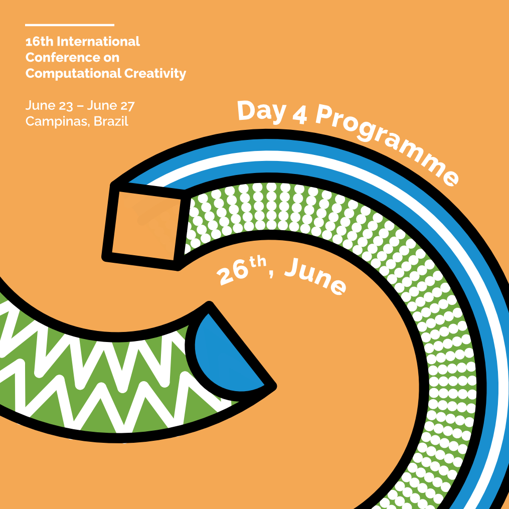 iccc_conf's tweet image. Check out today's programme!
For more details: computationalcreativity.net/iccc25/confere…
#iccc25 #computationalcreativity #creativity #campinas #brazil #computerscience #computerengineering #computers #creativitymatters #creativecoding #brasil