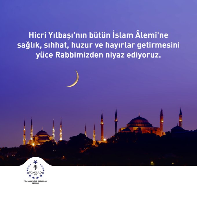 Bütün müminlerin 1447. Hicri Yılbaşı'nı tebrik ediyor, Hicri yeni yılın bütün İslam Alemi'ne sağlık, sıhhat, barış, huzur ve hayırlar getirmesini Allah Teâlâ'dan niyaz ediyorum.  

#HicriYılbaşı 
#hicriyeniyıl 

<a href="/tumsiad/">TÜMSİAD</a>