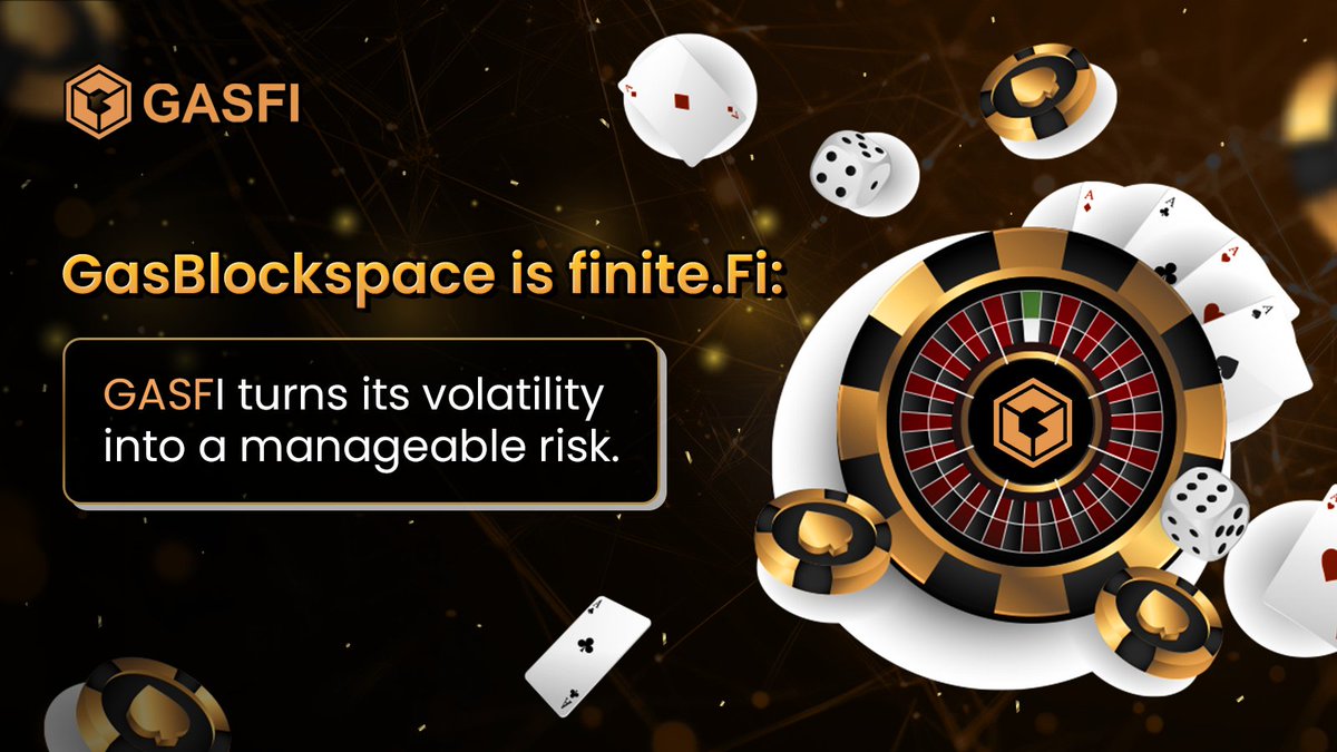 GASFI_Official's tweet photo. Blockspace is finite.
GASFI turns its volatility into a manageable risk. https://t.co/DjeJo7KrTP