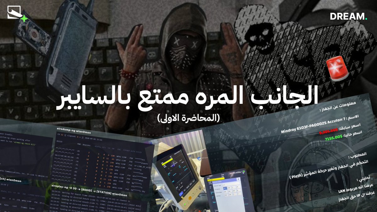 dream_courses's tweet photo. 🚨🚨🚨🚨🚨
محاضرة : الجانب المره ممتع بالسايبر
رابط المحاضرة الأولى🔗:
https://t.co/LCzBY28RDB https://t.co/lboTlvhTTB