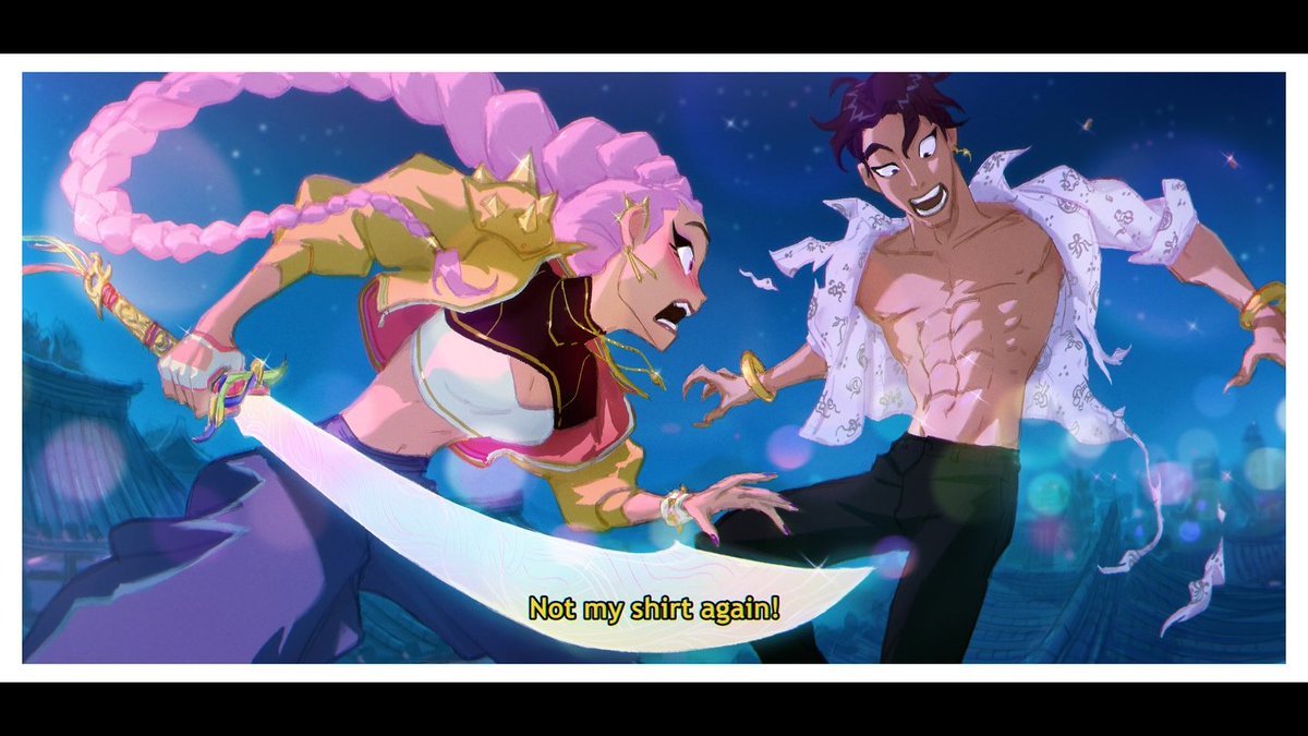 yvnhwan's tweet image. the amount of times they wanted to take jinu's shirt off in the early concepts is killing meee why did this have to be a kids movie