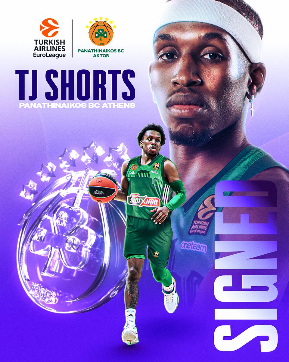 Two great seasons in Paris have come to an end 🤝 

<a href="/TjShorts5/">Tj Shorts</a> signs with <a href="/Paobcgr/">Panathinaikos BC</a>  💣 

A blockbuster move ☘