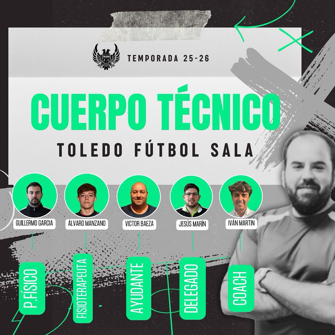 FS_Toledo's tweet photo. "Rodéate de los mejores para ser mejor"

Estos son los encargados del engranaje del nuevo proyecto deportivo 25|26

Acompañando a @QuiqueSoto6 (entrenador): https://t.co/MYinUFqkAE