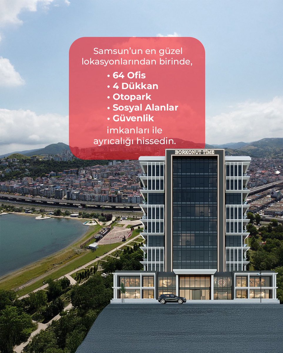 Samsun’un en güzel lokasyonlarından birinde, 

64 ofis 🌆
4 dükkan 🏪
otopark 🚘
sosyal alanlar 👪
güvenlik 🔐

ile ayrıcalıklı yaşamın tadını çıkartın.

#Borkonut #BorkonutTime #Samsun