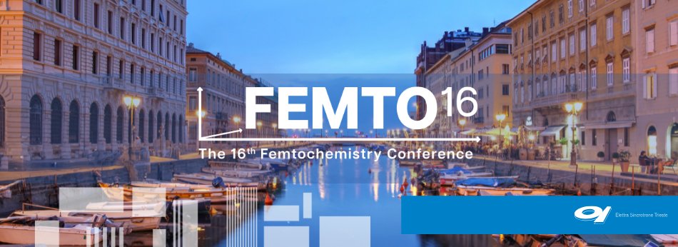#WhatHappens to matter in a millionth of a billionth of a second? ⌚
Femtochemistry seeks the answer investigating the fastest events in nature 
📆In these days Trieste hosts FEMTO16, the world conference on ultrafast dynamics!!!

Check this out: indico.elettra.eu/event/44/