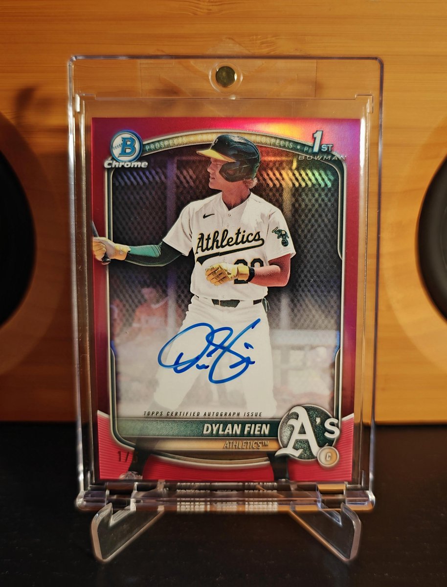 JoeyOcards's tweet photo. Dylan Fien 2025 Bowman Chrome Red Refractor #/5 Auto
#dylanfien #oaklandathletics #athletics #milb #bowman #1stbowman #redrefractor https://t.co/2j1Jg3cKmg