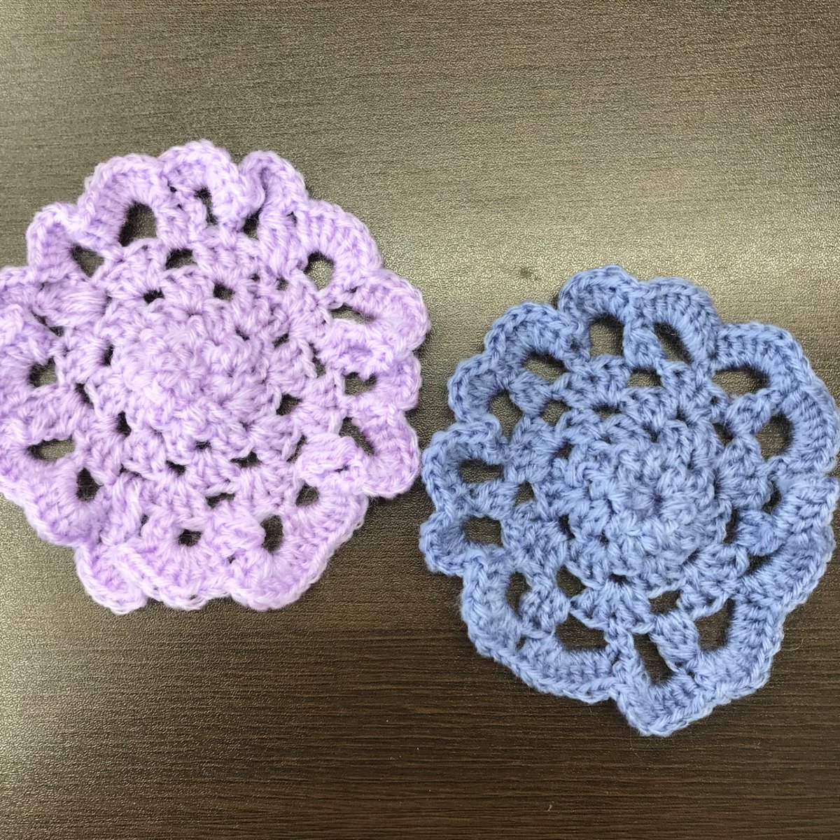 【障害者ブランド・ココリティ】癸（みずのと）作　コースター　「コースター（紫陽花）」　NO.3714