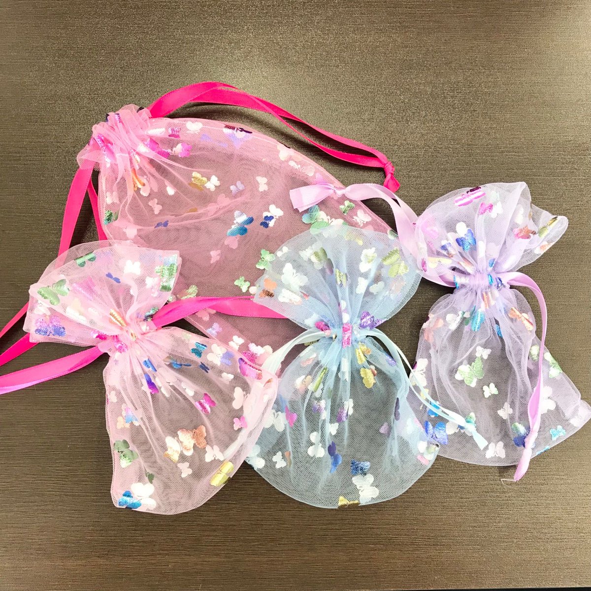 【福祉施設制作】癸（みずのと）作　巾着　「小物入れ巾着（4枚セット）」　NO.3726