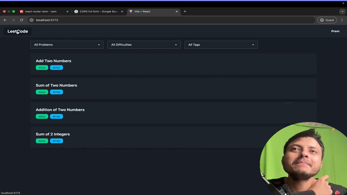 ashish_st's tweet photo. 🚀 #Day146 w/ mentor @rohit_negi9  : 
LeetCode Clone L15—
launched homepage &amp; admin dashboard w/ RBAC, 
added Easy/Medium/Hard filters &amp; dove into Google Studio AI for code-gen &amp; data-viz.
#React #FullStack #AI #LeetCodeClone https://t.co/hGbJkaxd8v