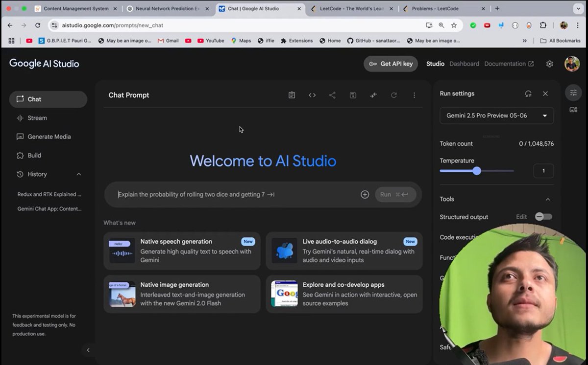 ashish_st's tweet photo. 🚀 #Day146 w/ mentor @rohit_negi9  : 
LeetCode Clone L15—
launched homepage &amp; admin dashboard w/ RBAC, 
added Easy/Medium/Hard filters &amp; dove into Google Studio AI for code-gen &amp; data-viz.
#React #FullStack #AI #LeetCodeClone https://t.co/hGbJkaxd8v