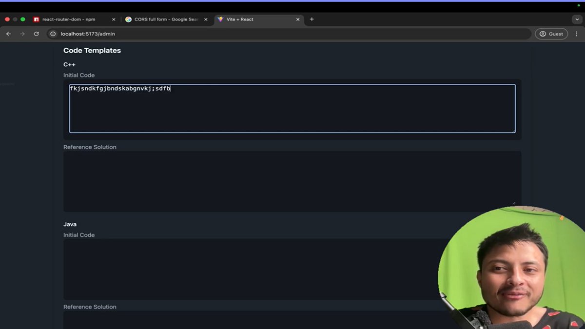 ashish_st's tweet photo. 🚀 #Day146 w/ mentor @rohit_negi9  : 
LeetCode Clone L15—
launched homepage &amp; admin dashboard w/ RBAC, 
added Easy/Medium/Hard filters &amp; dove into Google Studio AI for code-gen &amp; data-viz.
#React #FullStack #AI #LeetCodeClone https://t.co/hGbJkaxd8v