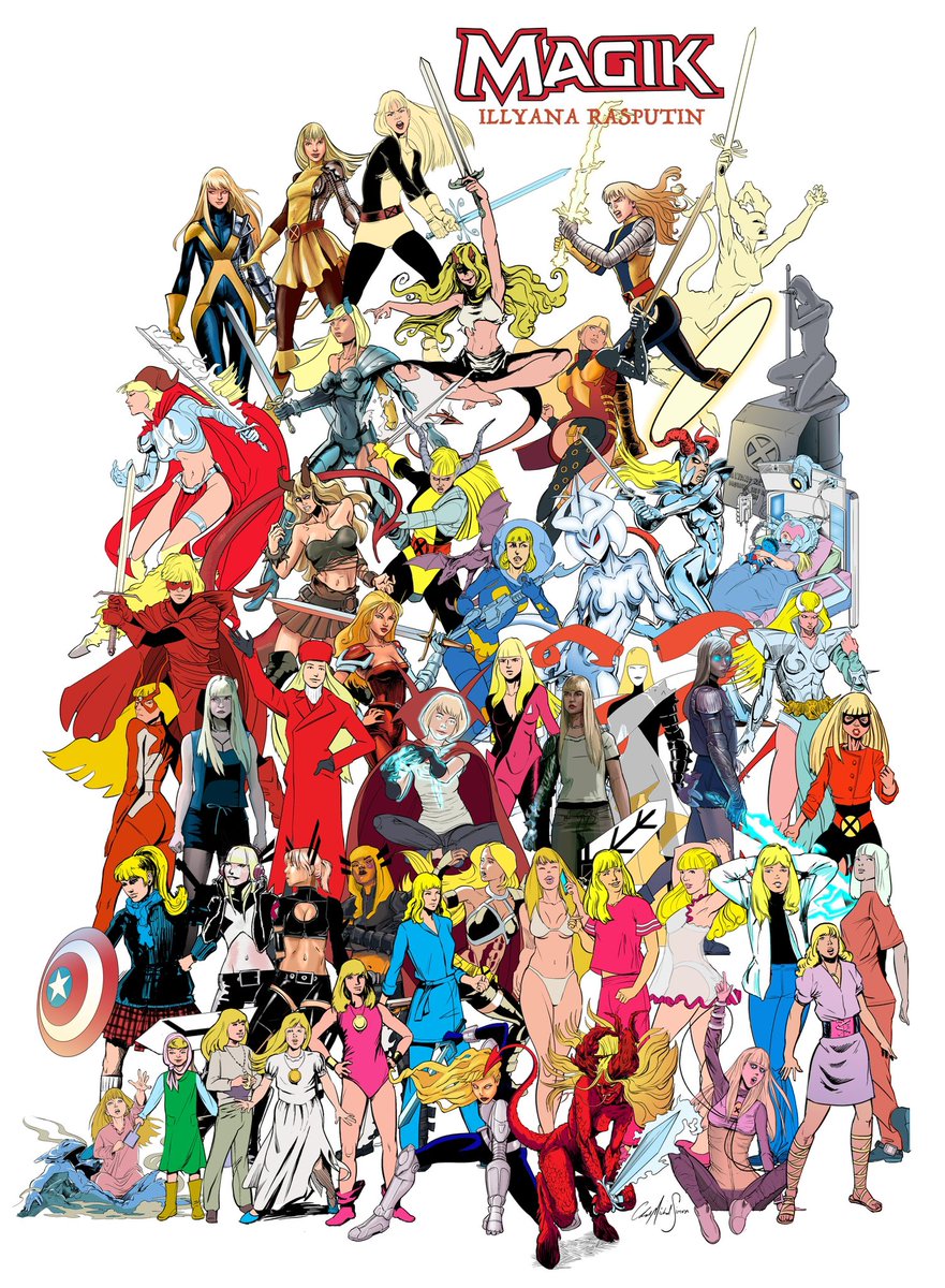 Chad-Michael Simon (@yellowstone_boc) on Twitter photo Celebrating #Magik with a recomposition of my #Illyanatober project from a few years ago.
50 versions over 50 years!
<a href="/_ashkallen/">Ashley Allen</a> <a href="/steppingdisks/">The Daily Illyana</a> <a href="/ClaremontRun/">The Claremont Run</a>
<a href="/GermnPeralta10/">Germán Peralta</a> <a href="/chushervas/">Chus Hervás</a>
#Illyana #IllyanaRasputina Celebrating #Magik with a recomposition of my #Illyanatober project from a few years ago.
50 versions over 50 years!
<a href="/_ashkallen/">Ashley Allen</a> <a href="/steppingdisks/">The Daily Illyana</a> <a href="/ClaremontRun/">The Claremont Run</a>
<a href="/GermnPeralta10/">Germán Peralta</a> <a href="/chushervas/">Chus Hervás</a>
#Illyana #IllyanaRasputina