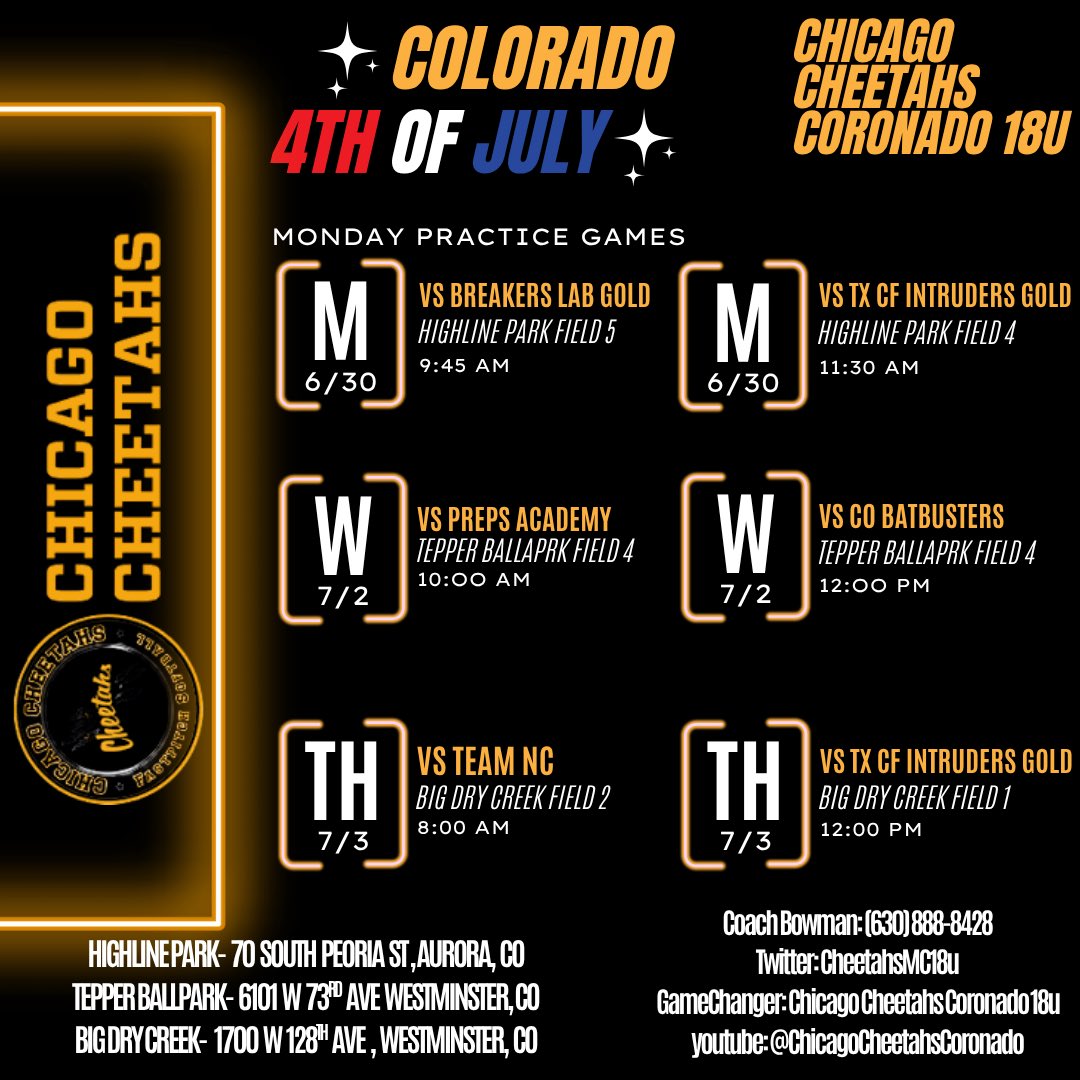 Come watch us play in Colorado!! 
LET’S GO!!💪