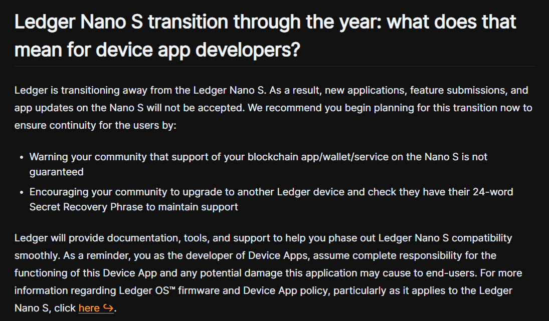 InvadersTokens's tweet photo. @Ledger c'est quoi encore cette annonce ?!! Vous pensiez que ça allait passer discrètement sans communication ? 

🔥Ledger arrête le support du Nano S à la fin de l'année. Il avait publié un article en avril expliquant les limitations techniques. 

👉 Nous voulons le maintien des mises à jour de sécurité uniquement sur l'ensemble des produits Ledger à vie

👉 Nous comprenons votre modèle économique mais ce n'est pas aux utilisateurs d'en faire les frais. Une communication encore une fois absente.

👉 Les utilisateurs possédant un Nano S Plus ne sont pas impactés. 

https://t.co/DwnuMgEnGo

https://t.co/CdaGvVzr7Q