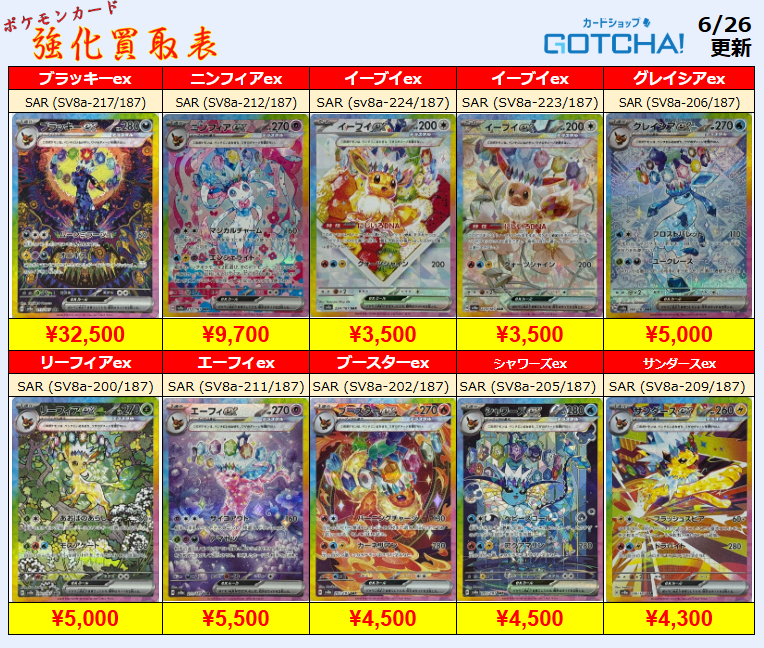 🔥🌈6/26(木) ポケカ  超強化買取🌈🔥

🐶テラスタルフェス🐶収録のシングルカード
高価買取表を更新しました🫶🫶

大人気で枚数少なくなってきていますので、買取価格かなり高くしています✨
たくさんのお持ち込みお待ちしております😻💞